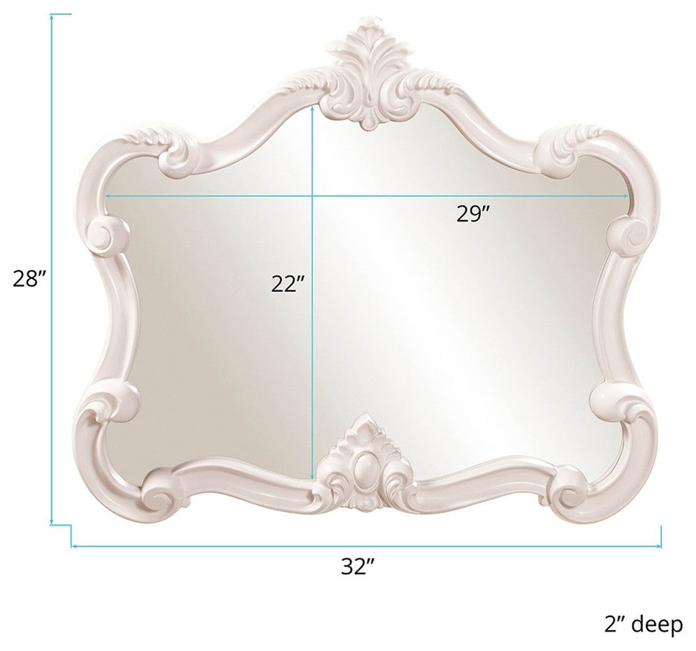 Howard Elliott Veruca Mirror, White