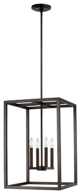 Moffet Street Medium 4-Light Hall/Foyer, Burnt Sienna