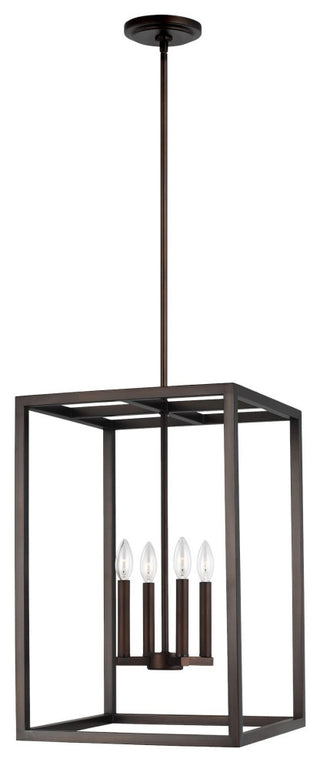 Moffet Street Medium 4-Light Hall/Foyer, Burnt Sienna