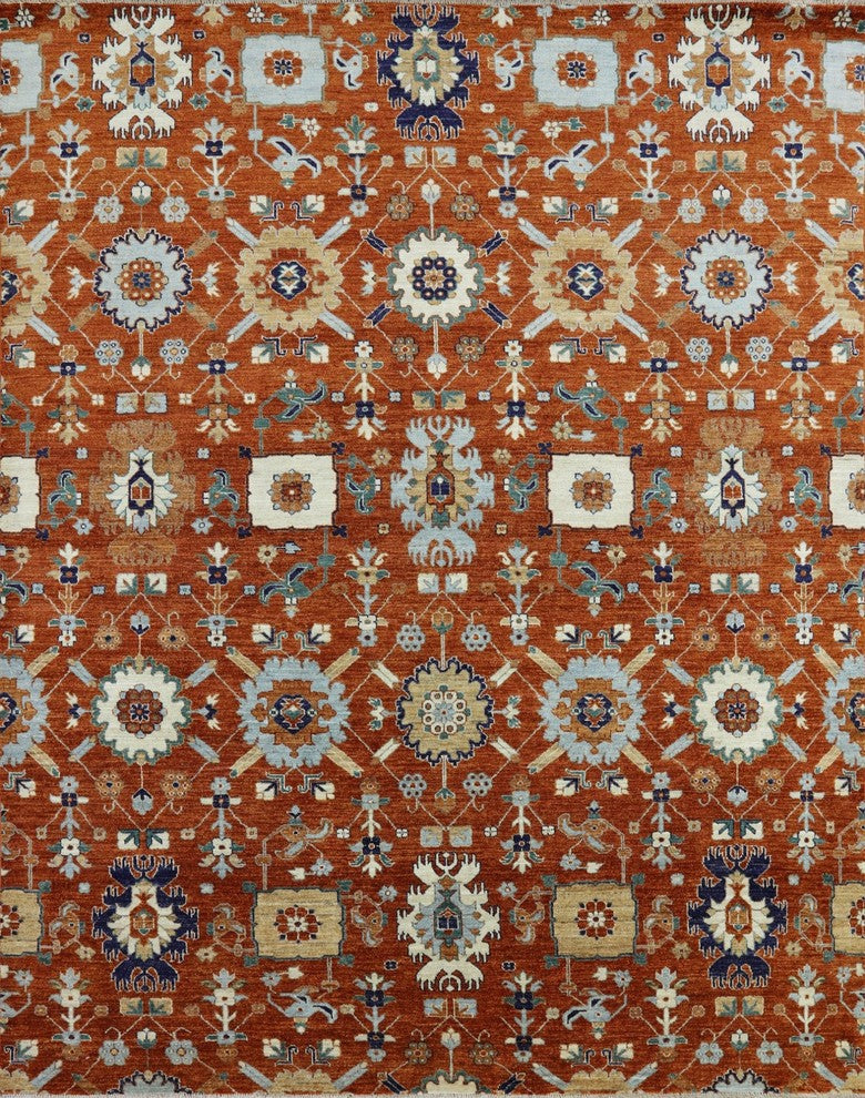 Oriental Fine Serapi Hand Knotted Area Rug 8'x10', MCR644