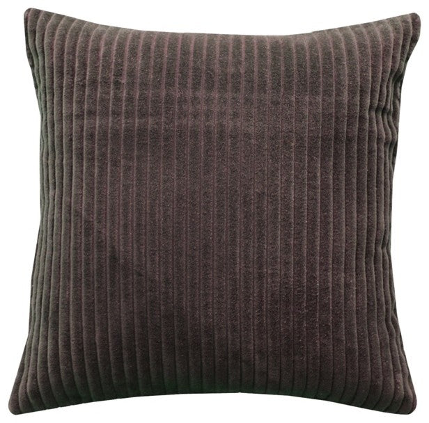 Pillow Decor Cotton Corduroy Throw Pillow 16"x16", Brown