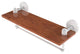 Tango 16" Solid Wood Shelf with Towel Bar, Matte White