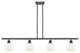 Innovations 516-4I-BK-G121-6 4 Light 48" Island Light, Matte Black