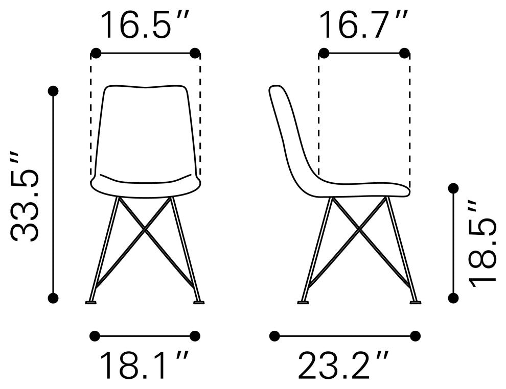 Parker Dining Chair, Set of 4 Pink