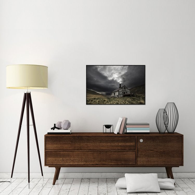 "Steam Of Time" Framed Canvas Giclee by Bragi Ingibergsson, 37x25"