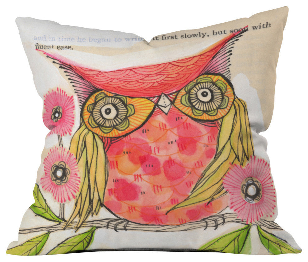 Cori Dantini Miss Goldie Outdoor Throw Pillow