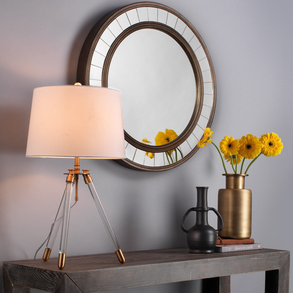 Antique Bronze Wood Coltrane Wall Mirror