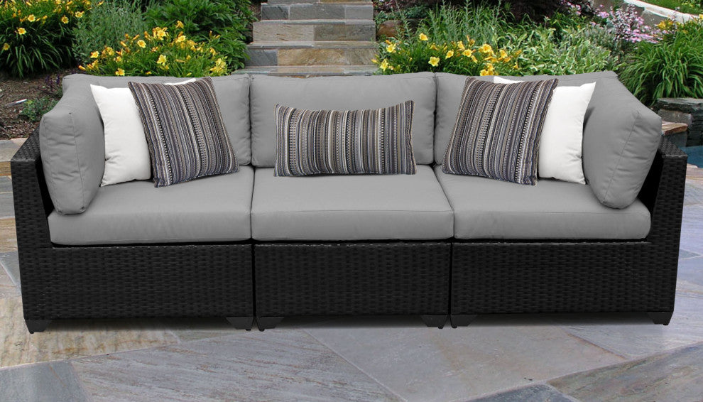 Belle 3 Piece Outdoor Wicker Patio Furniture Set 03b