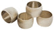 Silver Metal Napkin Rings, Set of 4