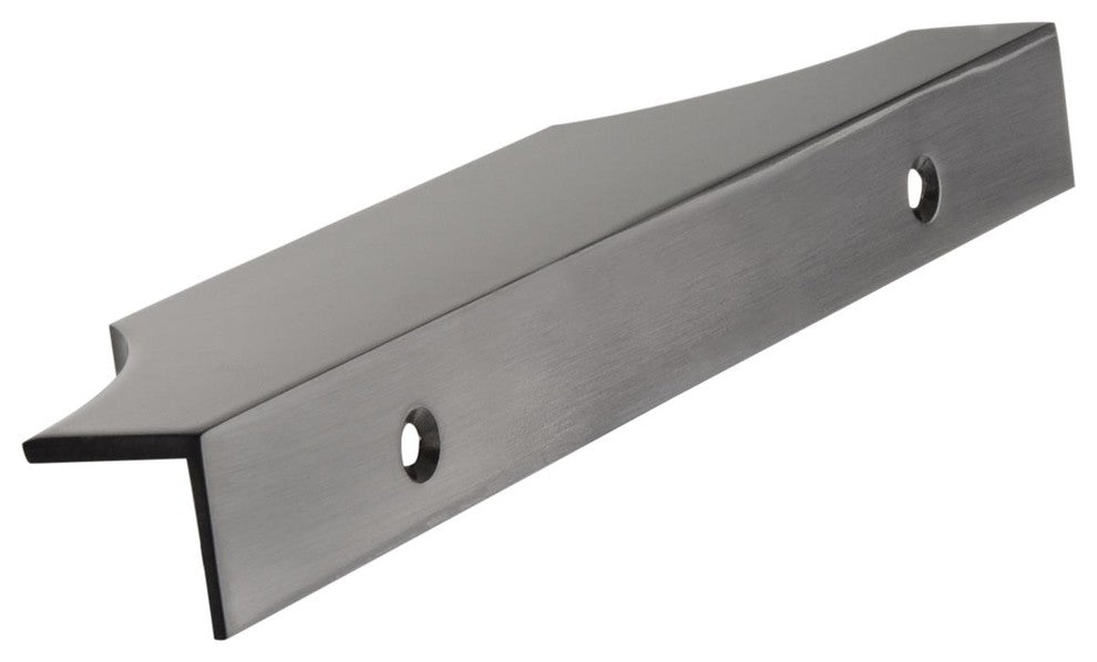 Extent 4-9/16" CTC Cabinet Edge Pull, Black Chrome