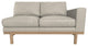 Cantor Right Arm Leather Sofa, Finish: Dove, Leather: Cream