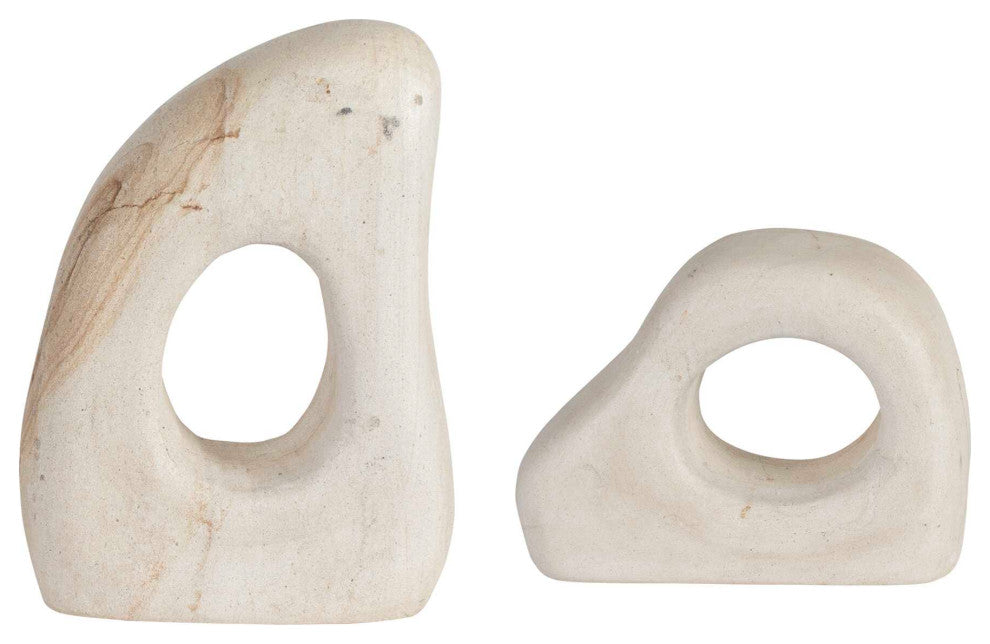 Uttermost Stone Flow Outdoor Sculptures Set of 2