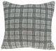 20" X 7" X 20" Elegant Gray Pillow Cover With Down Insert