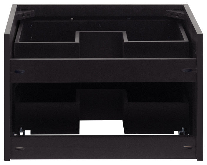 Lucera Wall Mount Vessel Sink Bathroom Cabinet, Espresso, 24"