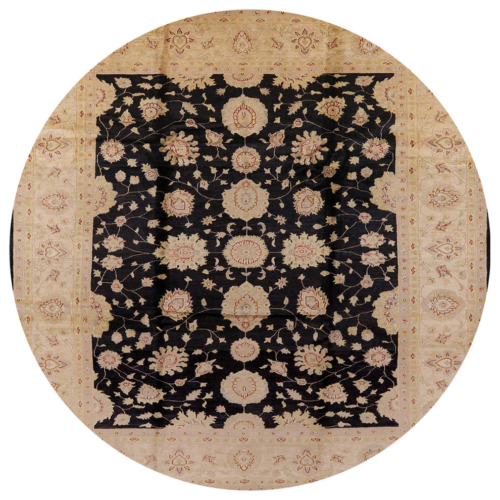 Ahgly Company Indoor Round Mid-Century Modern Area Rugs, 5' Round