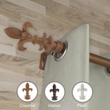 Magnus 1" Diameter Curtain Rod, Chestnut, 28-48"