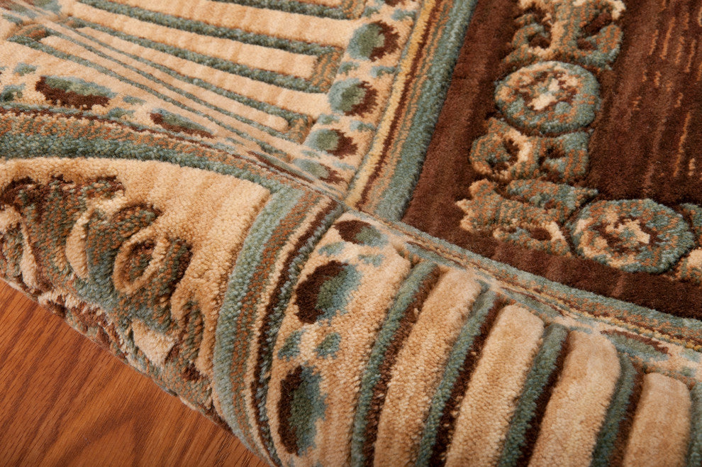 NOURISON VALLENCIERRE BROWN AREA RUG
