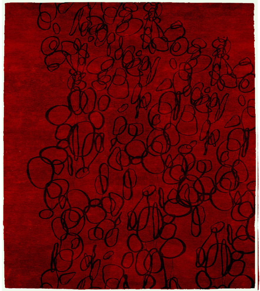 Kryptonite D Wool Signature Rug, 6' Round