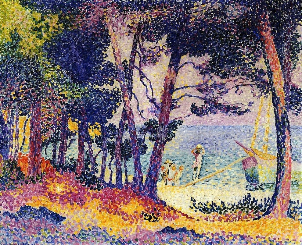Henri Edmond Cross A Pine Wood- Provence Wall Decal