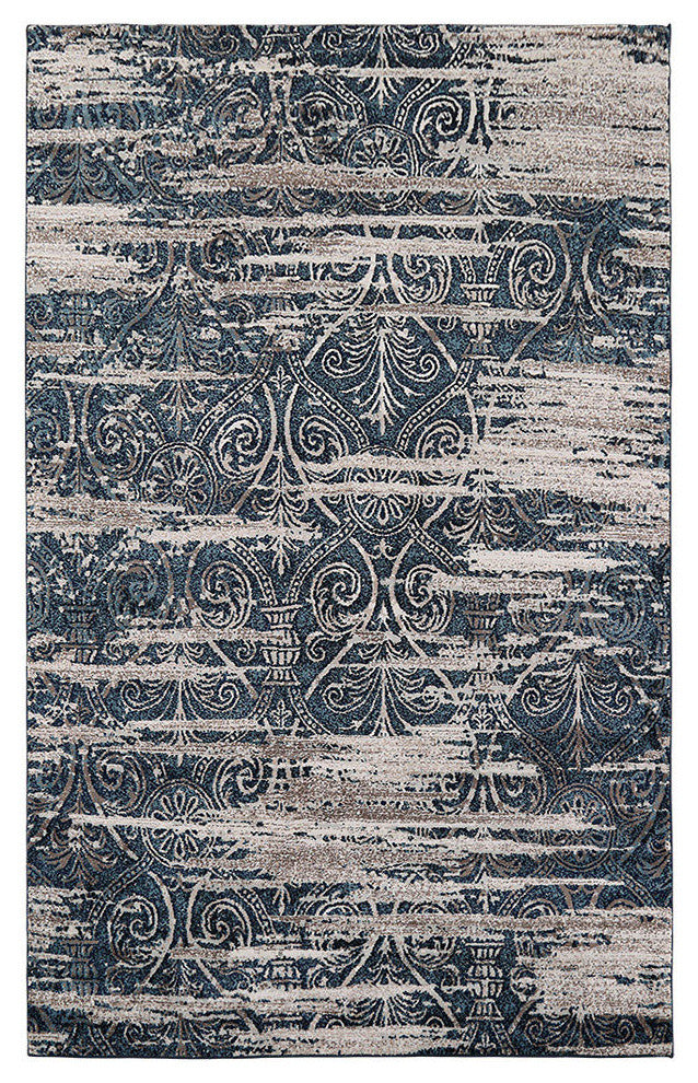 LNC Mat Indoor Distressed Vintage Abstract Area Rug, 8' X 10'