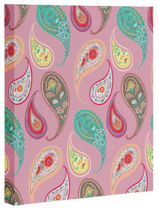 Deny Designs Pimlada Phuapradit Pastel Paisleys Art Canvas