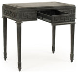 Dash Metal Table, Distressed Dark Gray