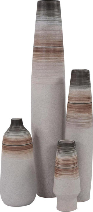 Traditional Calo Tapered Bottles, Neutral Tones