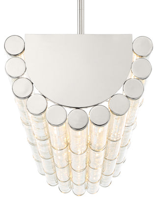 Elliot Six Light Chandelier in Polished Nickel