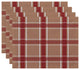 Criss Cross Applesauce Geometric Print Placement, Burnt, Set of 4
