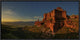"Small Canyon" Framed Canvas Giclee by David Martin Castan, 25x13"