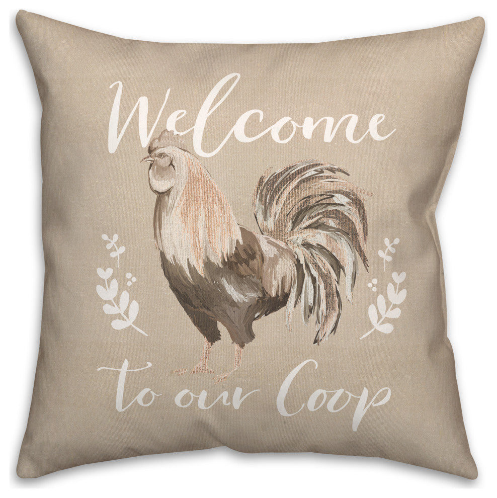 Welcome to our Coop 18x18 Spun Poly Pillow