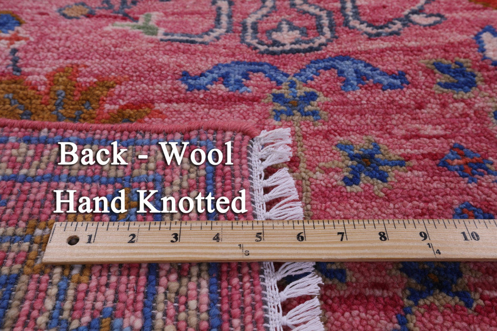 6' 2" X 9' 3" Hand-Knotted Turkish Oushak Wool Rug - Q13661