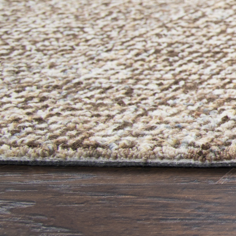 Rizzy Home Brindleton BR360A Brown Solid Area Rug, 8' Round