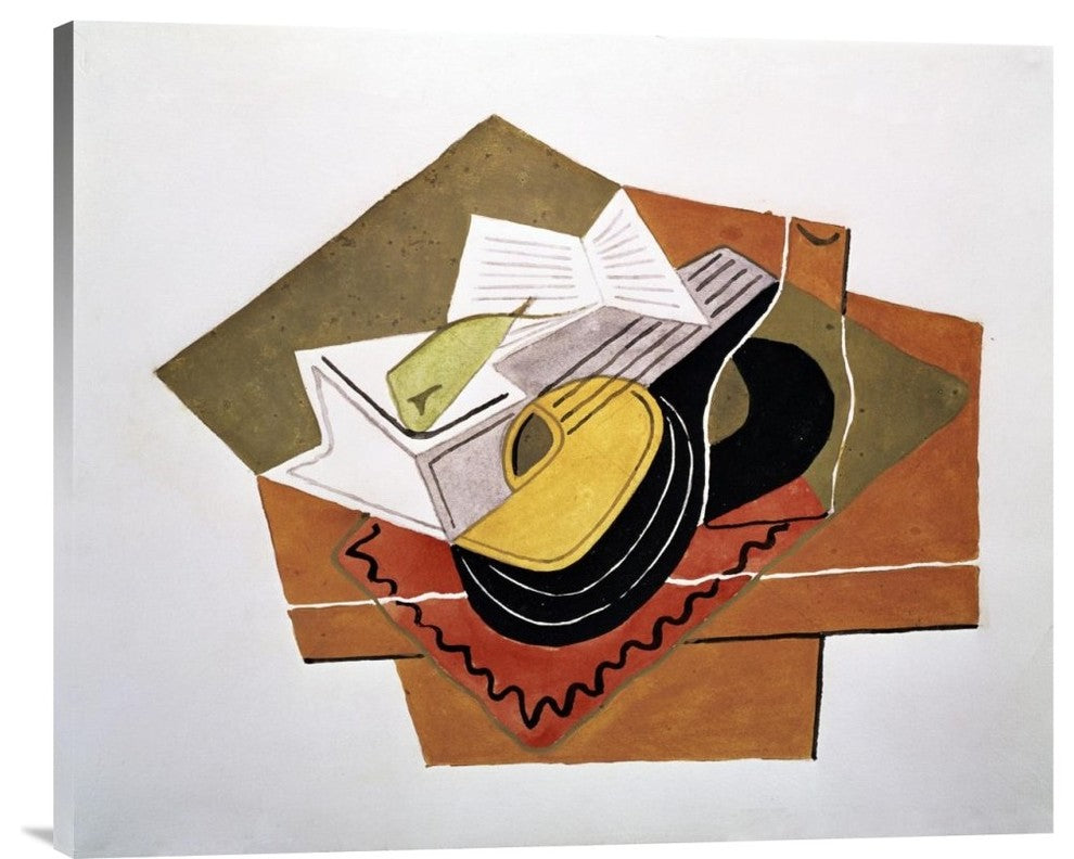 "Still Life With a Guitar" Artwork, 36" x 30"