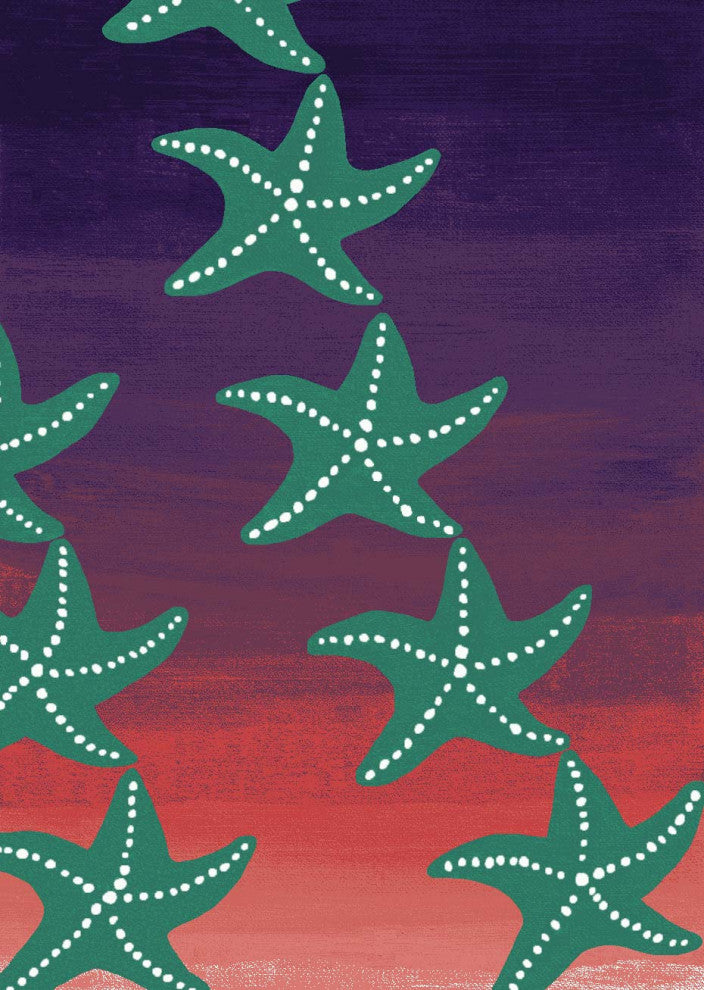 Starry Night, Purple, 8'x11'