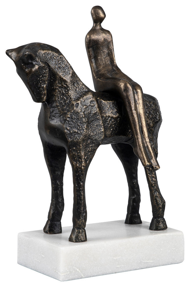 Godiva Sculpture, White, Bz