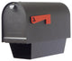 Titan Aluminum Curbside Mailbox With Paper Tube and Richland Mailbox Post