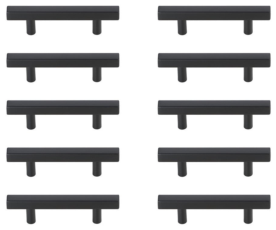 PL402-3-MB-10PK Dior 3" Center to Center Matte Black Bar Pull, Set of 10