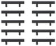 PL402-3-MB-10PK Dior 3" Center to Center Matte Black Bar Pull, Set of 10
