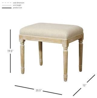 Madeline Stool, Flax