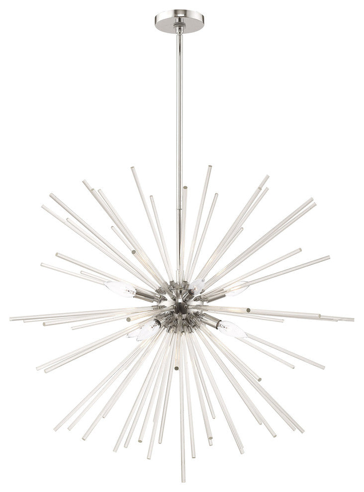Livex Lighting Polished Chrome 8-Light Pendant Chandelier