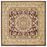 Unique Loom Brown Napoleon Versailles 4' 0 x 4' 0 Square Rug