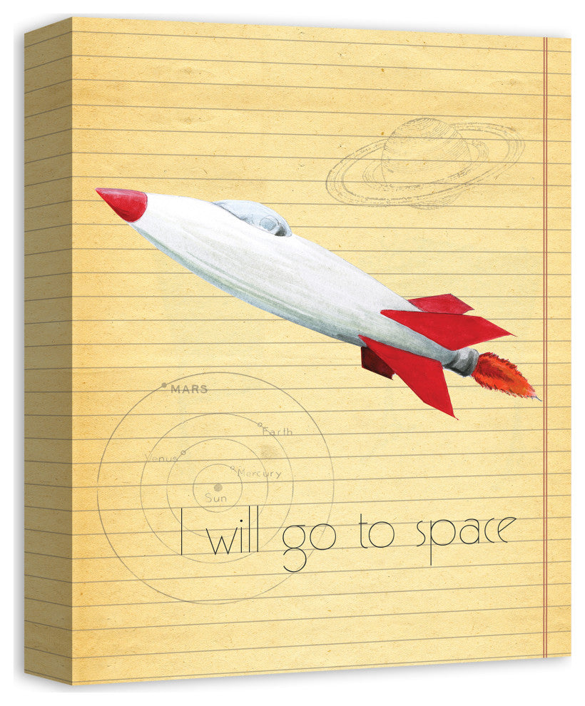 Go To Space 11x14 Canvas Wall Art