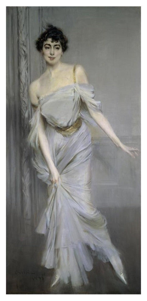 "Madame Charles Max" Digital Paper Print by Giovanni Boldini, 19"x38"