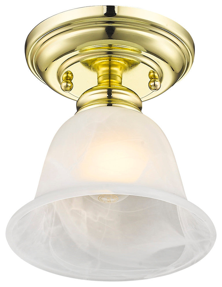 Essex Ceiling Mount, Polished Brass