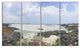 "Panorama View of Woljeongri Beach" Landscape Wall Wall Art, 4 Panels, 48"x28"