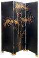 Oriental Folding Screen Hand Painted Gold Leaf Waterfall