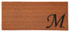 Urban Chic Monogram Doormat 2'x4', Letter M