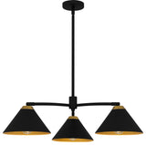 Quoizel ALS5032 Alscott 3 Light 32"W Chandelier - Matte Black