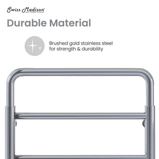 Ivy 8-Bar Electric Towel Warmer, Chrome